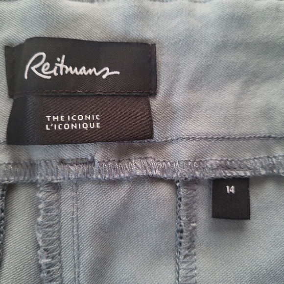 Reitmans Soft Blue Capris, Size 14 - Picture 3 of 4